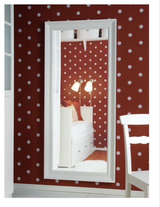 ЗЕРКАЛО ХЕМНЭС, белое (74×165 СМ)