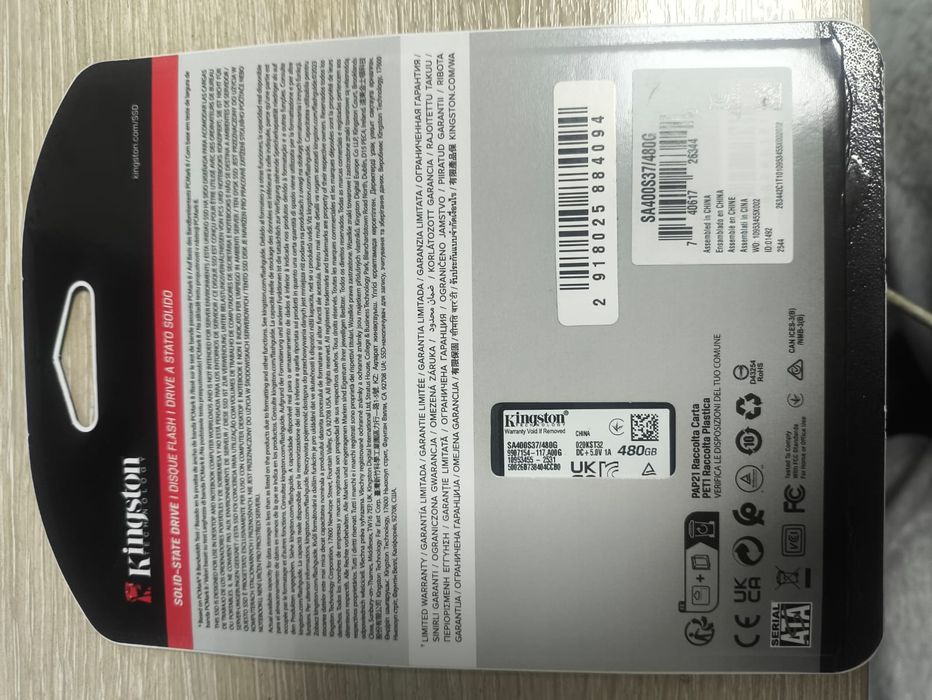 Ssd Kingston 480gb A400