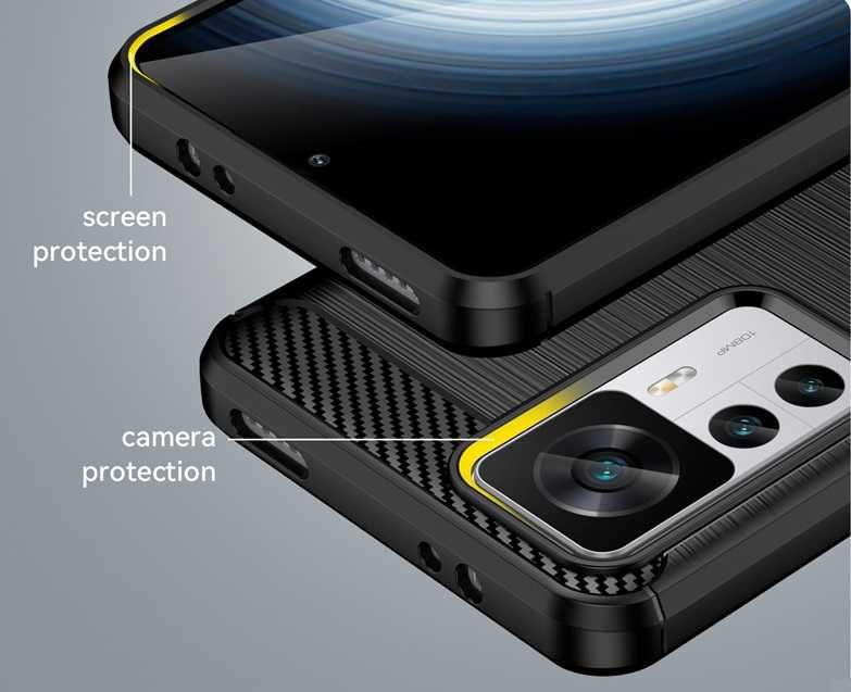 Xiaomi 13T / 12T / 11T Pro - Удароустойчив Кейс Гръб CARBON