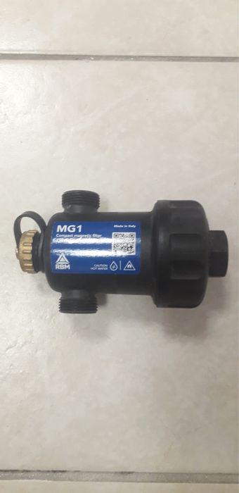 Filtru antimagnetita, RBM MG1 3/4", compact, centrala termica, filtrare apa