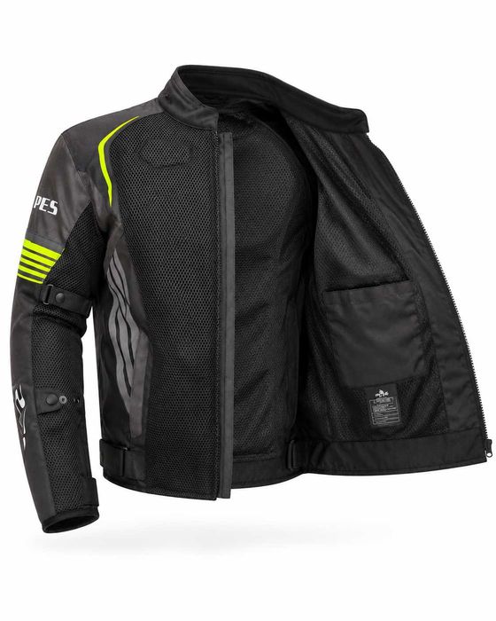 Geacă Moto de Vară PES Grand Air 2.0 cu Protecții CE Level 2 | Certificare AA, Verde
