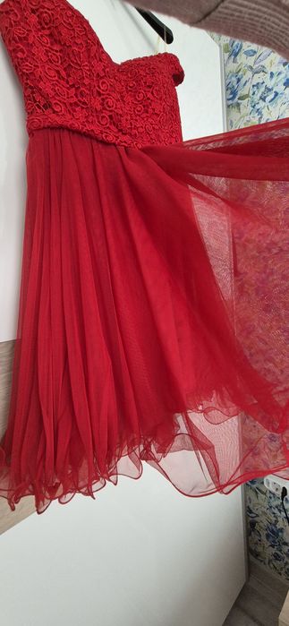 Официална/ абитуриентска/ бална червена рокля М