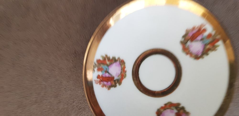 Set 6 cesti vechi din portelan fin