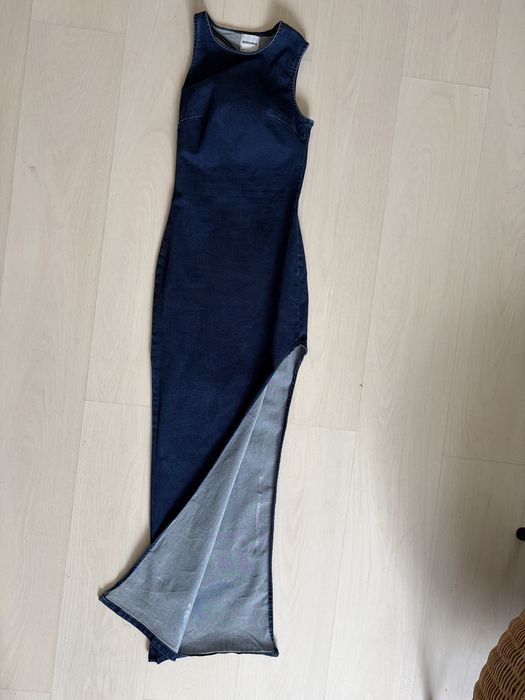 Rochie lunga  din blugi Bershka cropped- xs
