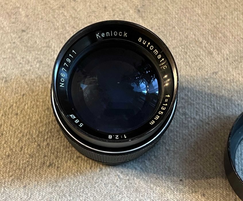 Obiectiv Kenlock Automatic 135mm f2.8 montura Nikon F manual