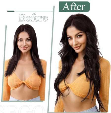 Extensii de par cu clipsuri Păr real 7 bucăți