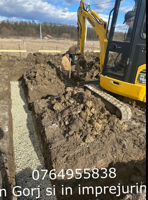 Lucrari cu miniexcavator