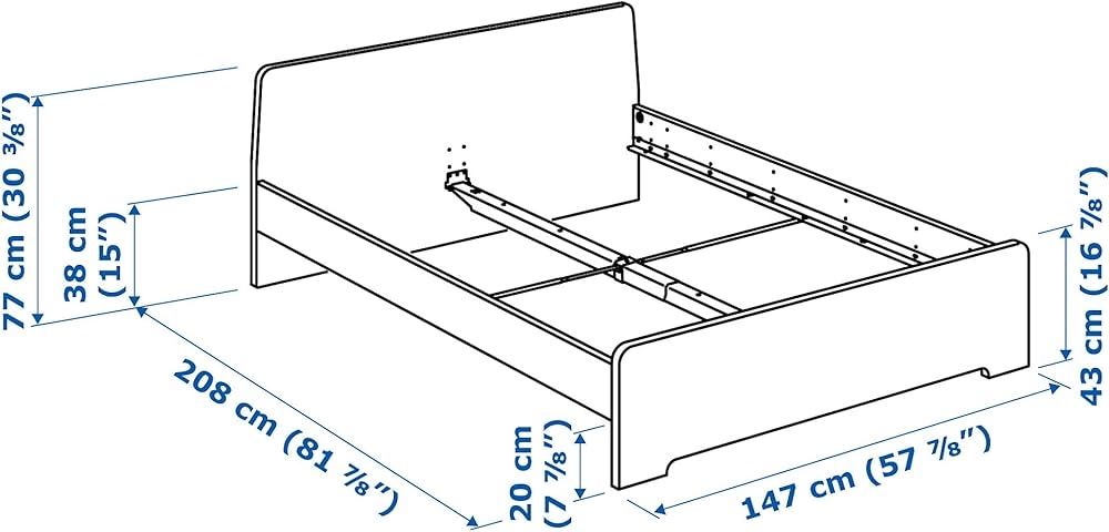 Легло IKEA ASKVOLL за матрак 140 х 200см