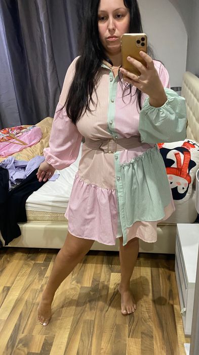 Rochie tip cămașă , nou fără eticheta