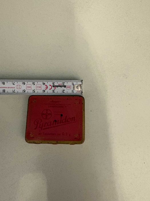 Cutie mică Pyramidon Bayer pentru 20 tablete perioada nazistă 1935–45