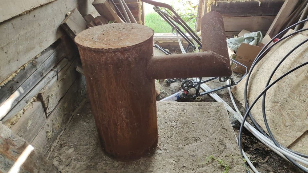 Печка в баню толсто стенная