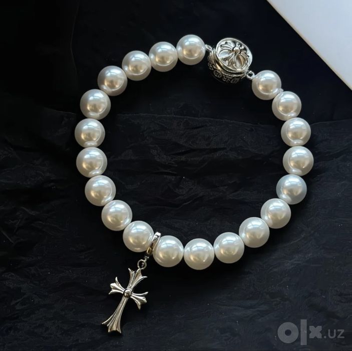 Браслет Chrome Hearts в стиле жемчуга