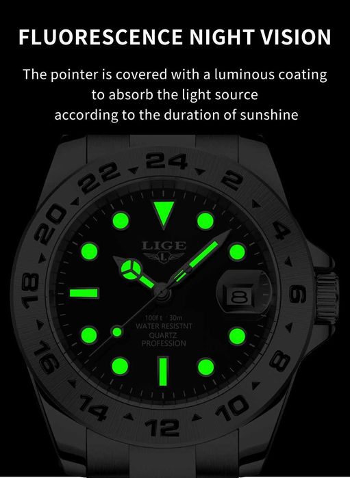 часовник нов LIGE мъжки Quartz