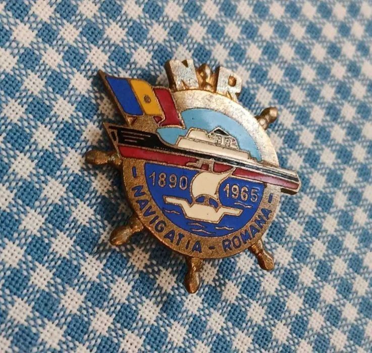 Insigna veche Romaneasca Navala,Navigația Romana 1890-1965 de colectie
