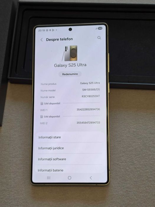 Samsung Galaxy S25 Ultra 256GB Gray cu garanție
