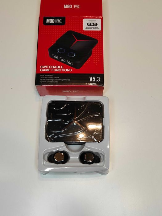 Casti Wireless M90 PRO TWS Bluetooth 5.3 LED Noise Cancelling IPX4