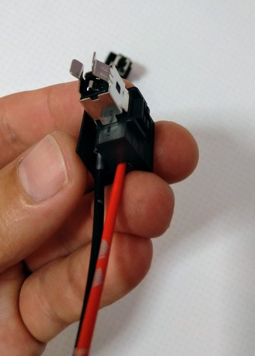 Mufe adaptoare de la bec H7 la bec H1 , mufa H1 cu 2 fire