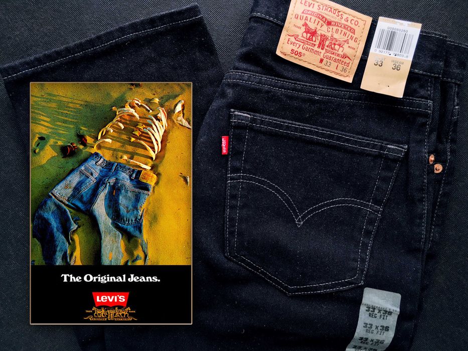 VINTAGE 1994 Made in Canada LEVI'S® 505® Straight Cut Jeans — W33 L36