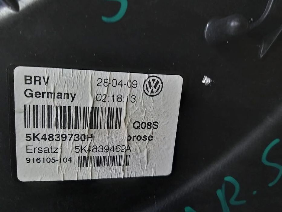 Macara geam electric dreapta spate vw golf 6 5k scurt 5K4839730H