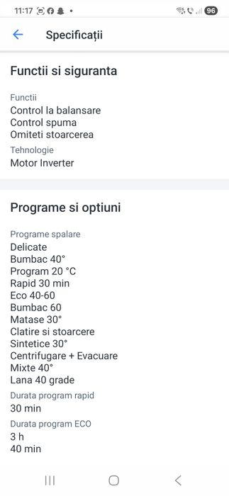 Masina  De Spalat  Rufe