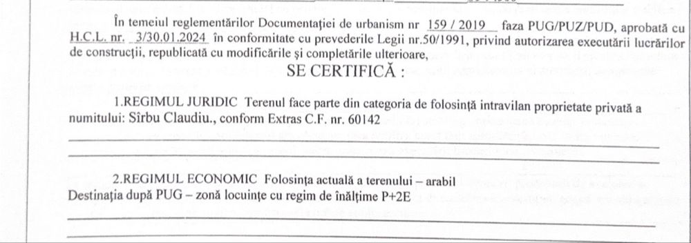 Teren intravilan Bals-Teis