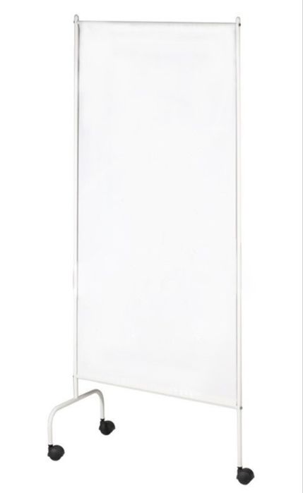 Медицинская ширма на колёсах, 1 секция (ШМ МСК-302)