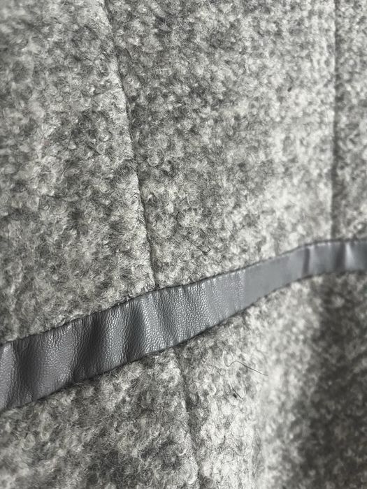 Дамско палто с естествен косъм