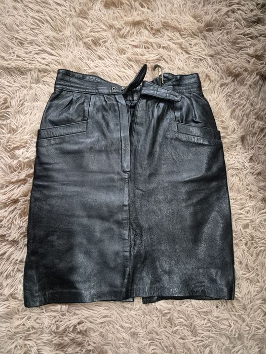 Дамски поли естествена кожа