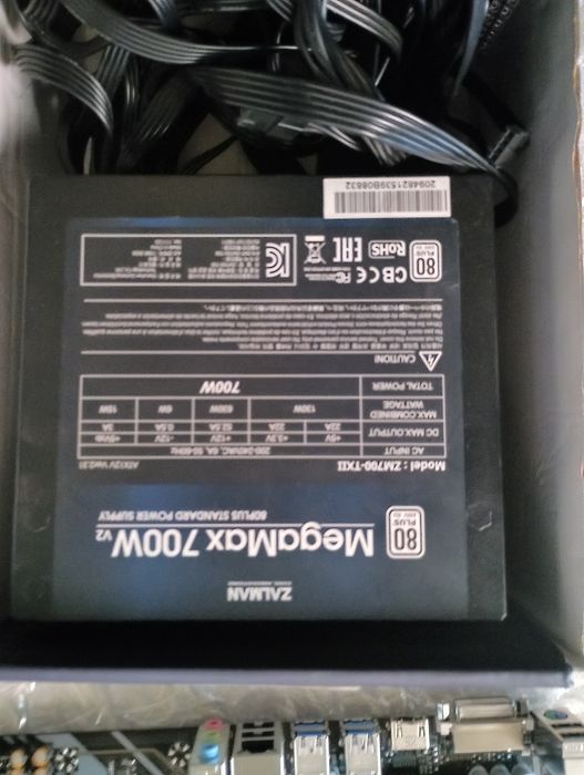 Дъно  Gigabyte B450M  +32gb ram DDR4 2666mhz + PSU 700W zalman