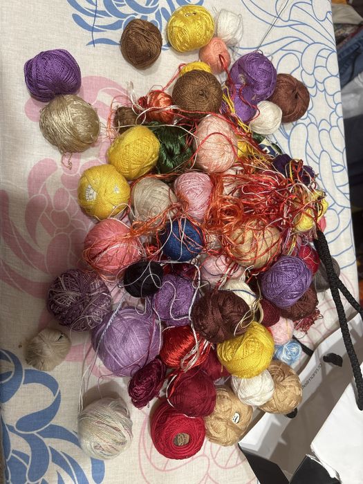 Ata macrame, cusut crosetat, tricotat, lana