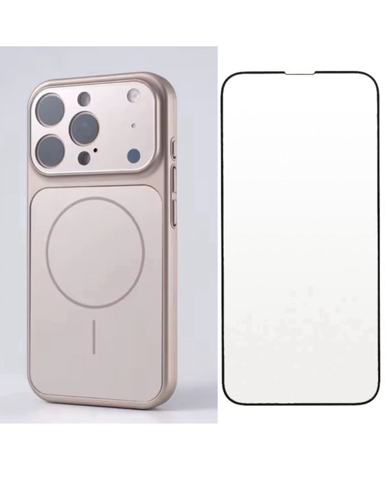 Husa Magsafe Glass + Folie Sticla Iphone 17/17 PRO/17 PRO MAX/17 AIR