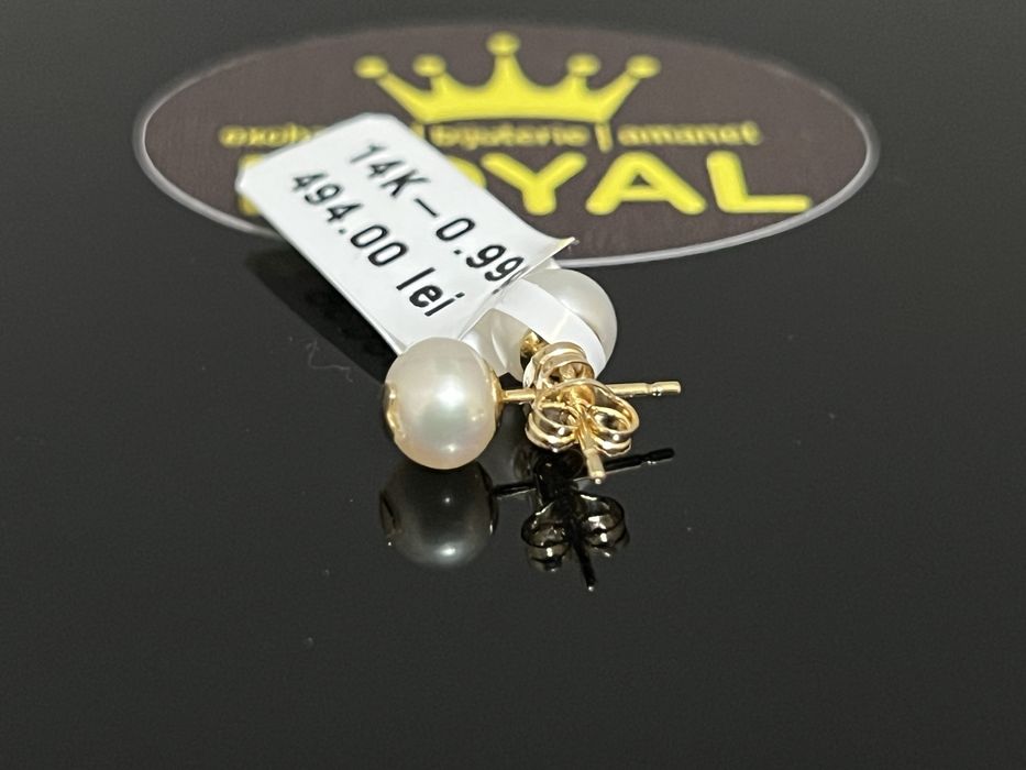 Bijuteria Royal CB : Cercei copil aur 14k 0,99 grame