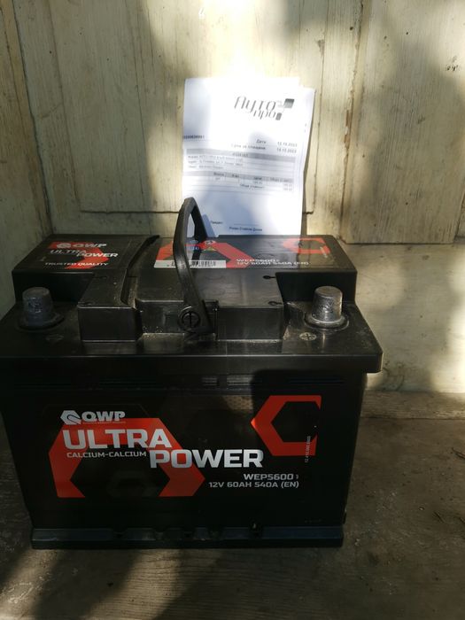 Акумулатор 60А нов и Газ бутилка 30 л