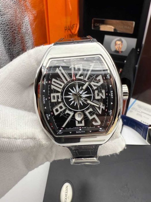 franck muller vanguard сребристо-черен