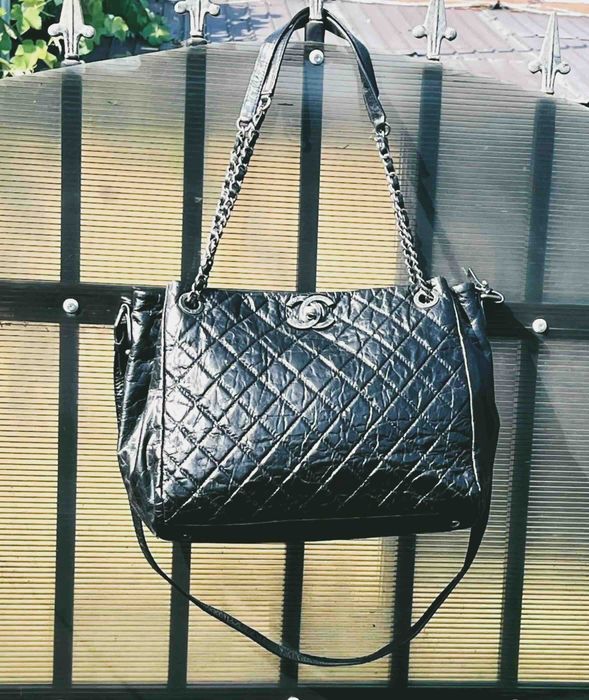 CHANEL Superba Geanta Umar/Tip Postas Tote Piele Vintage
