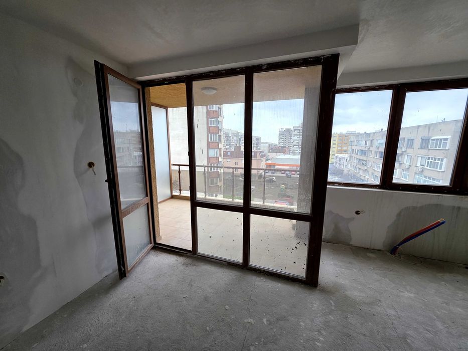 PVC вратопрозорец + отделно крило | 230x240 см | Кафяв