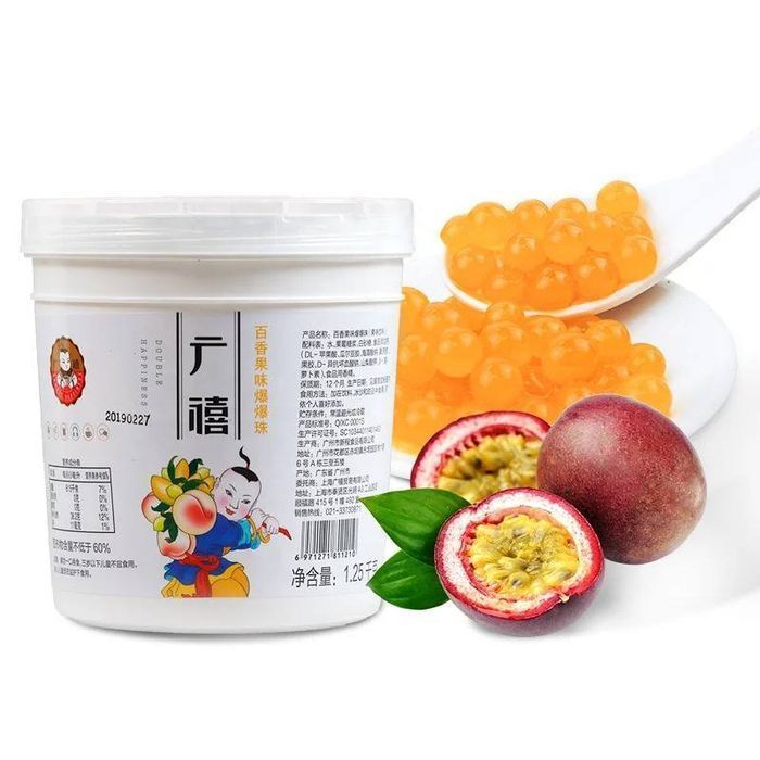 Джуз боллы Маракуйя LUX 1250 гр для Bubble Tea, Джемы, Сиропы, Тапиока