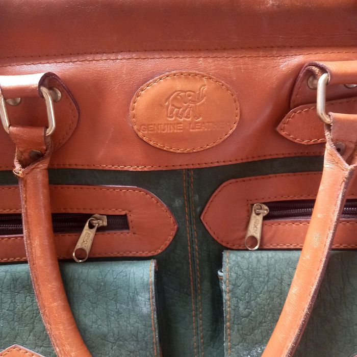 Сумка из кожи слона