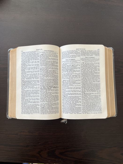 Biblie de Colecție "Stuttgarter Perlbibel" – Legătură Piele, Margini Aurite