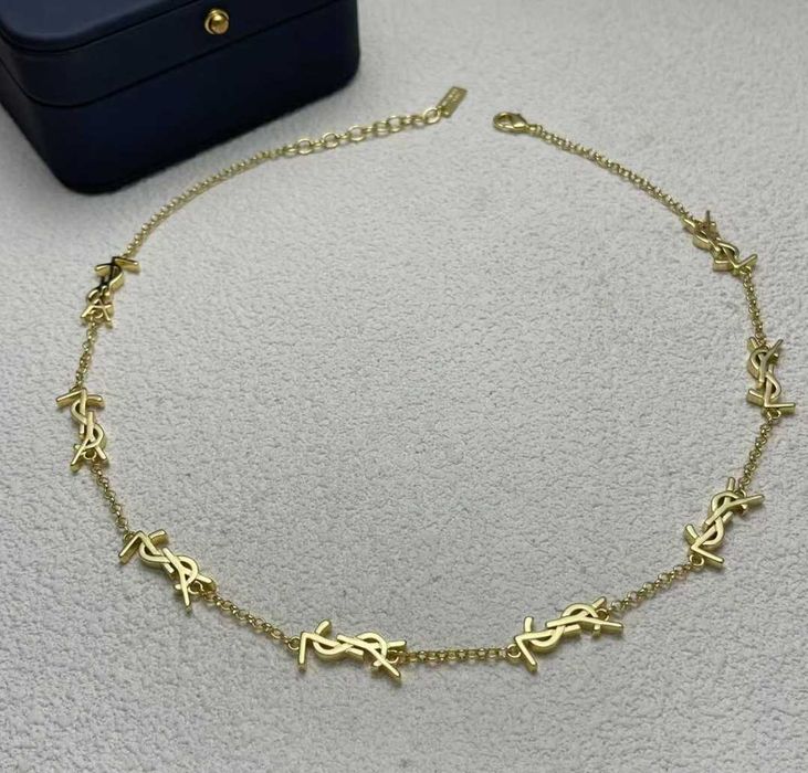 Висок клас гривна, пръстен и колие Saint Laurent