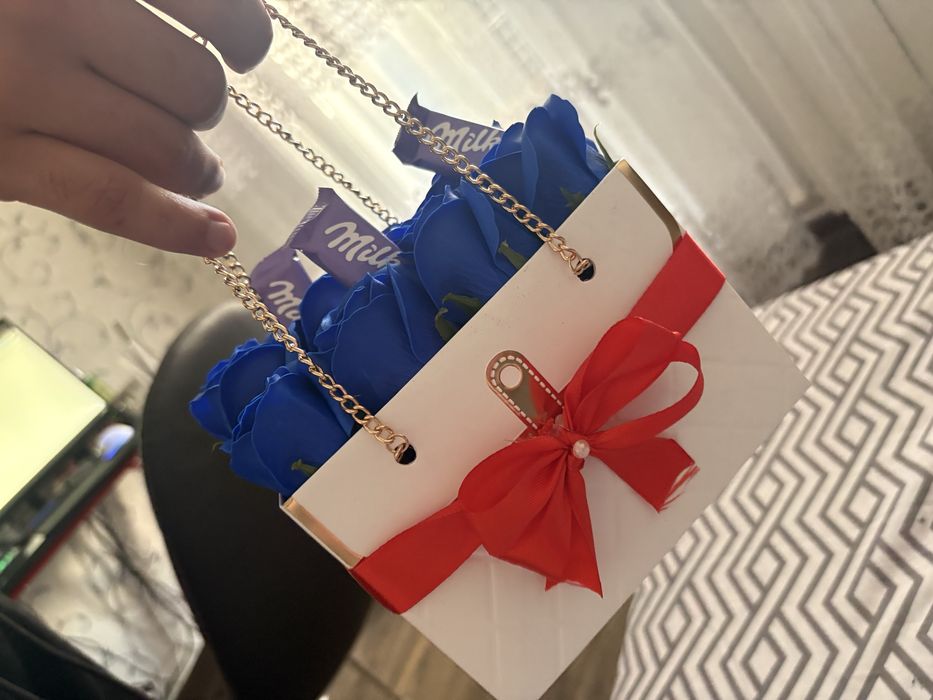 Gentuță cu trandafiri din săpun