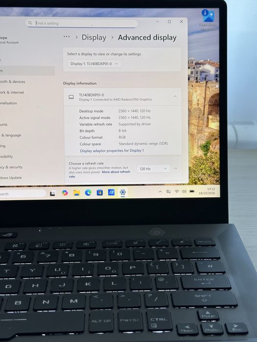 ASUS ROG Zephyrus  – Ryzen 9 5900HS / RTX 3050 Ti / 16GB RAM / SSD 1TB / Display 2K 120Hz