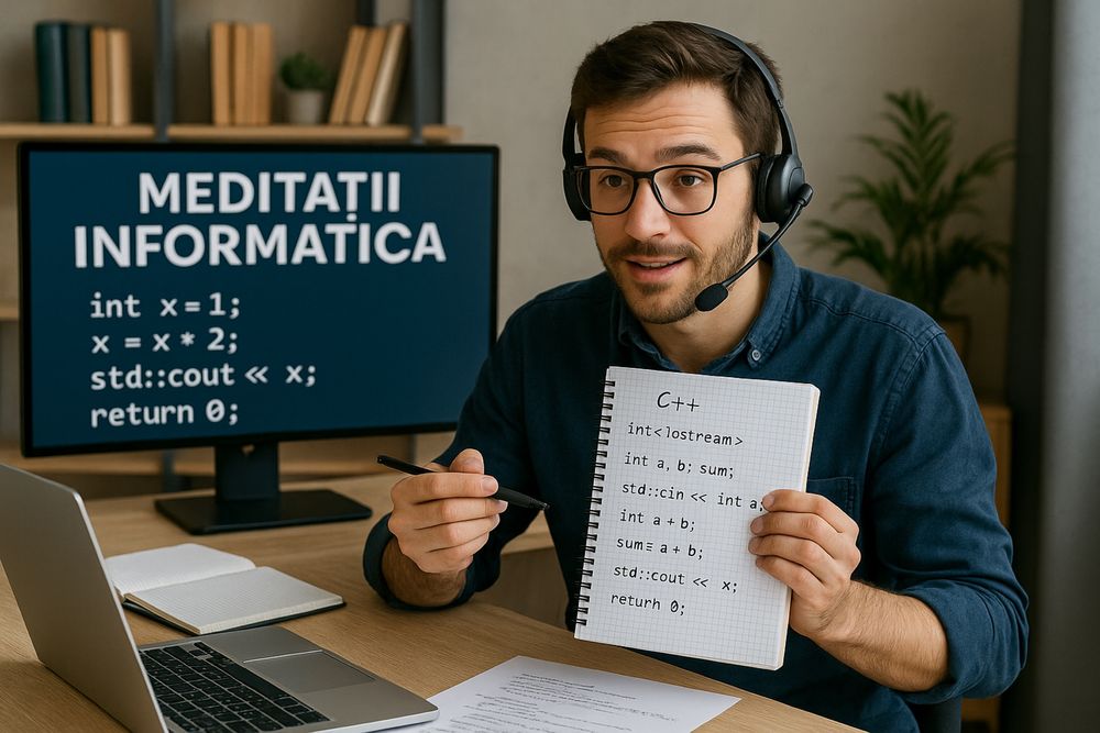 Meditatii informatica BAC/ liceu/ admitere C/C++ (90lei/2h)