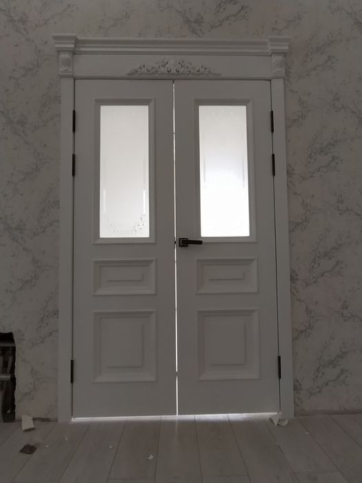 Установка дверь есік орнатамыз