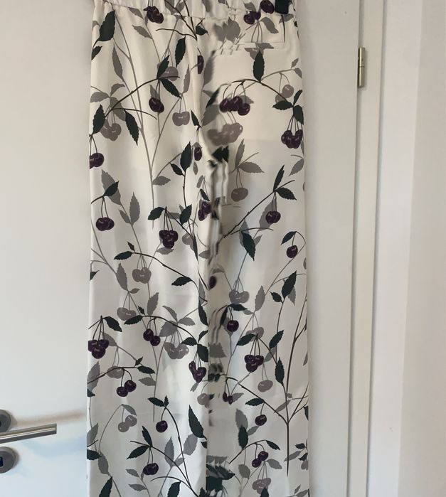 Pantaloni originali Stella McCartney din matase naturala