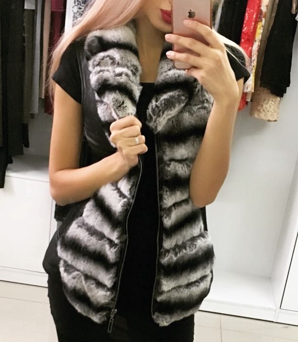 Безоукавка жилетка Шиншилла