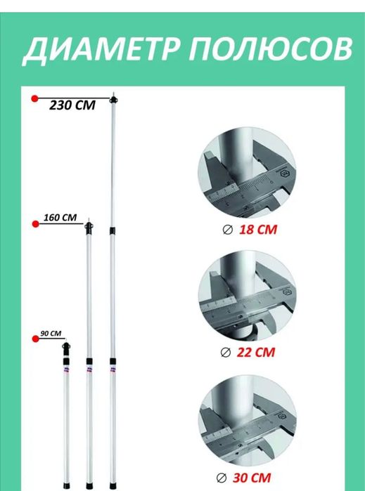 Стойки для тента, навеса, маркизы