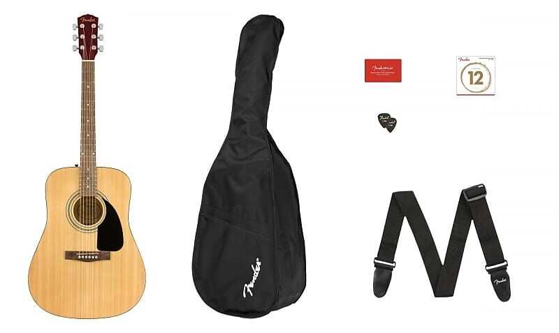Акустическая гитара Fender FA-115 PK Natural Acoustic Guitar Pack - V2