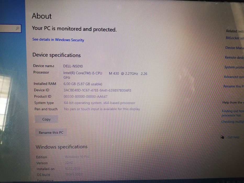 Лаптоп Dell Inspiron N5010 - ЧАСТИ