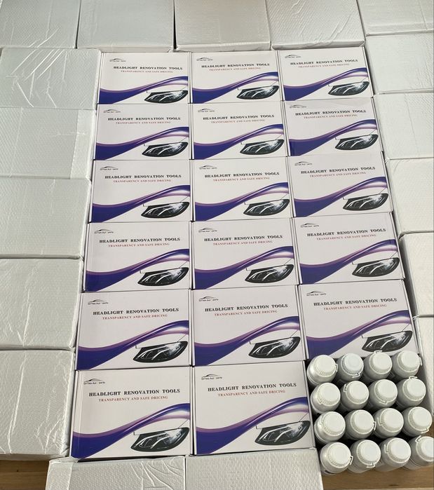 ОРИГИНАЛ Комплект и Течност за Химическо Полиране на Фарове